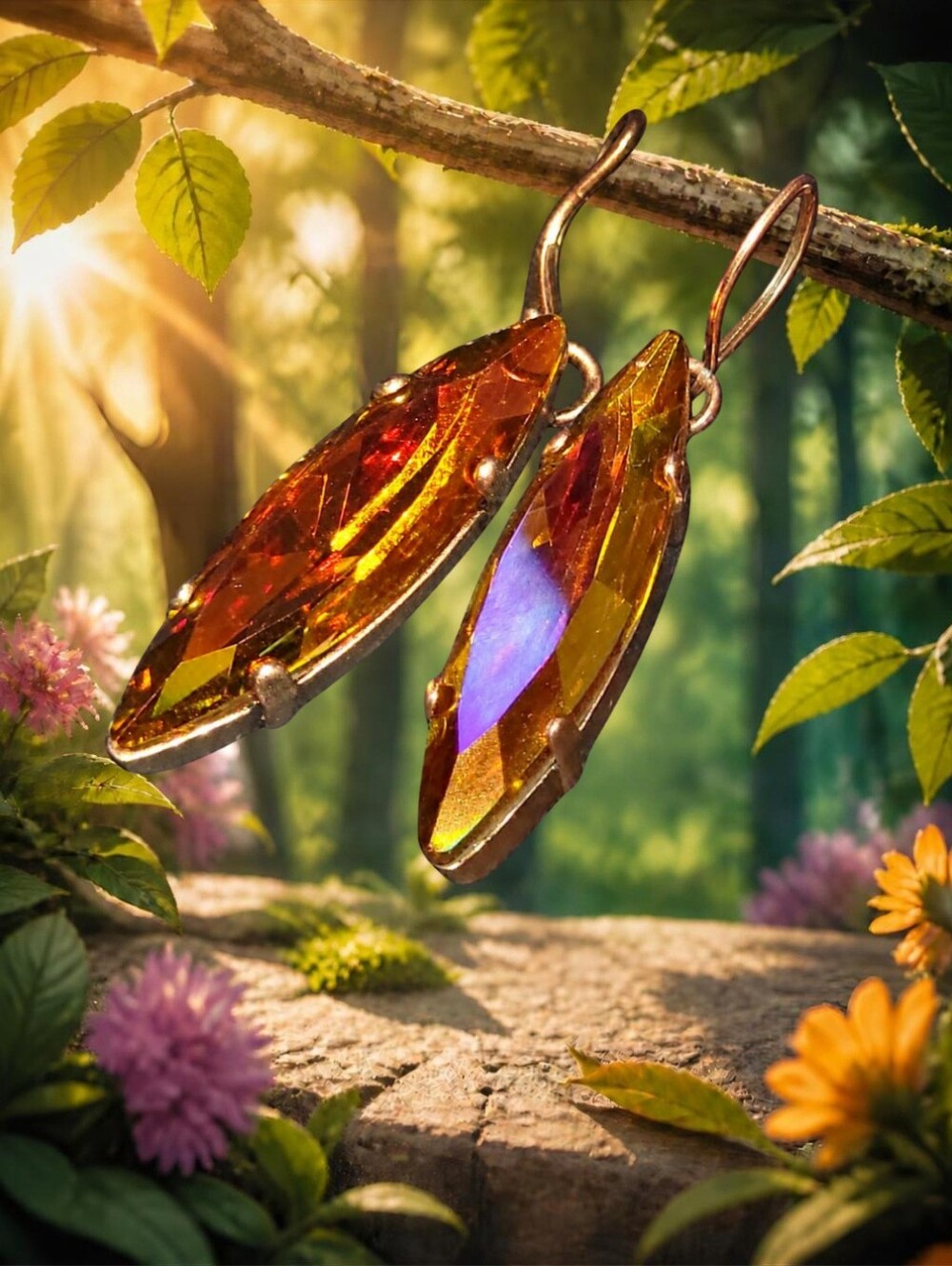 Stunning Fall Crystal Earrings